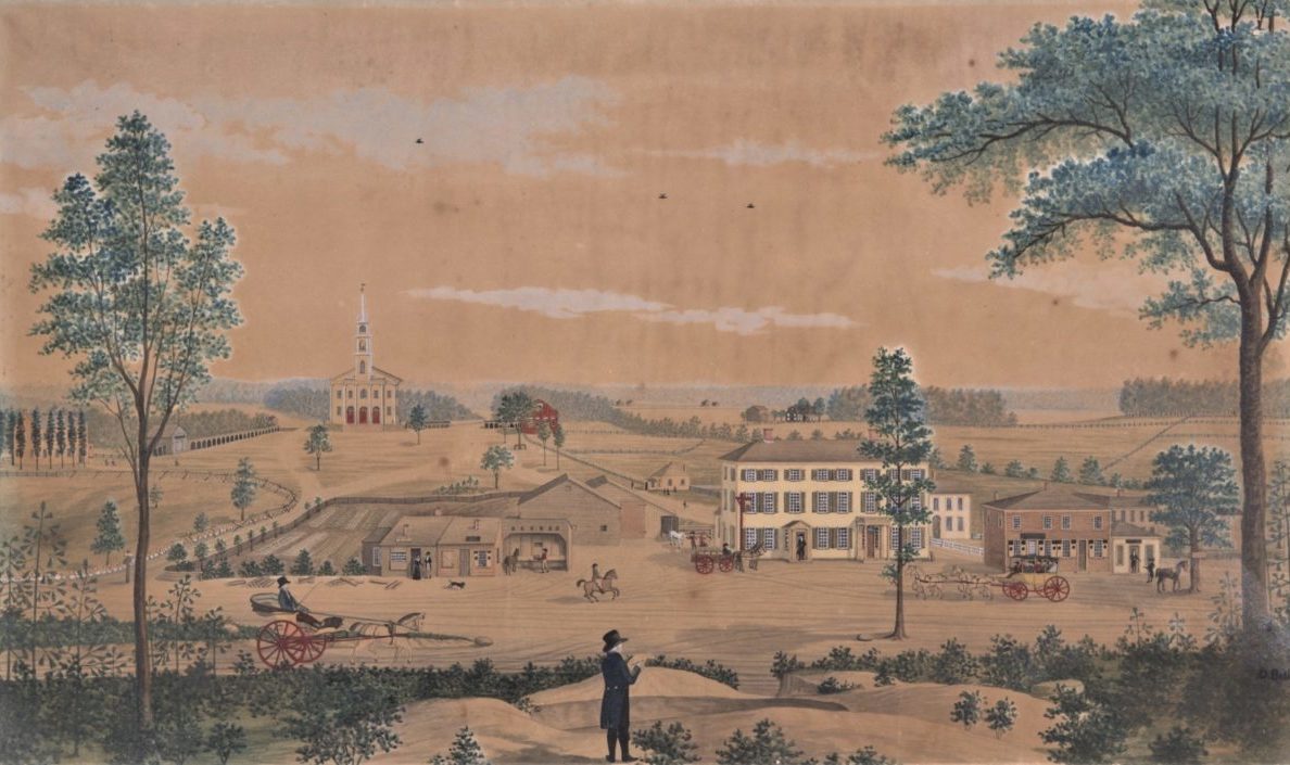 View of the Centre Common of Framingham by Daniel Bell
